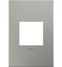 Legrand AWC1G2BS4 - adorne? Brushed Stainless Steel One-Gang Screwless Wall Plate