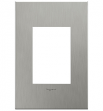 Legrand AD1WP-MS - Compact FPC Wall Plate, Brushed Stainless