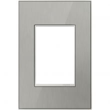 Legrand AWM1G3MS4 - adorne? Brushed Stainless One-Gang-Plus Screwless Wall Plate