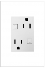 Legrand AGFTR2153W4 - adorne? 15A Tamper-Resistant Self-Test GFCI Outlet, Plus-Size, White