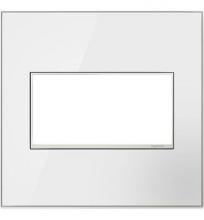 Legrand AWM2GMWW4 - Mirror White-on-White, 2-Gang Wall Plate