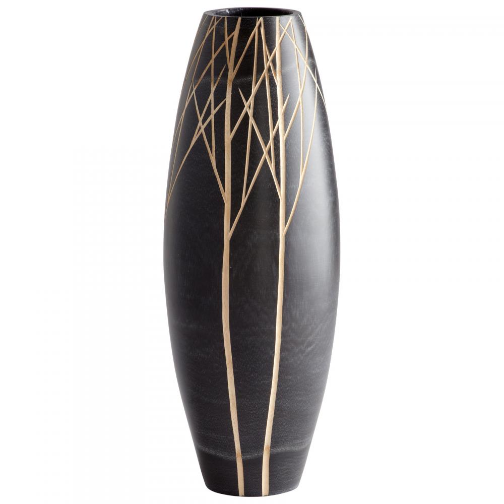 Onyx Winter Vase|Black-LG