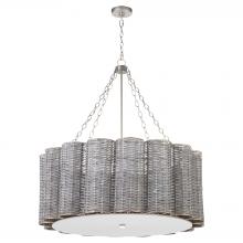  11937 - Boracay Chandelier|Pale Grey|Nickel