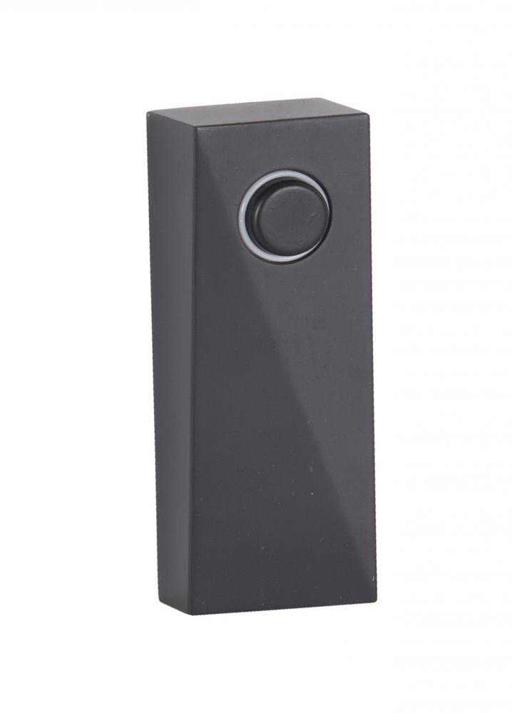Surface Mount LED Lighted Push Button in Flat Black