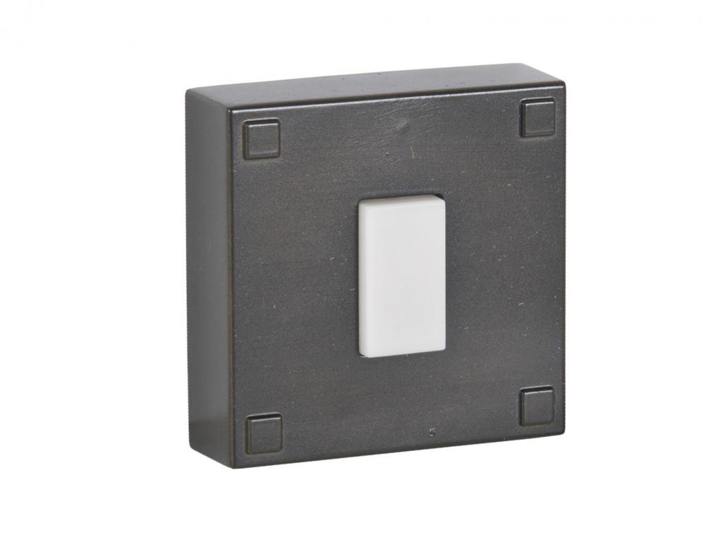 Surface Mount LED Lighted Push Button in Bronze