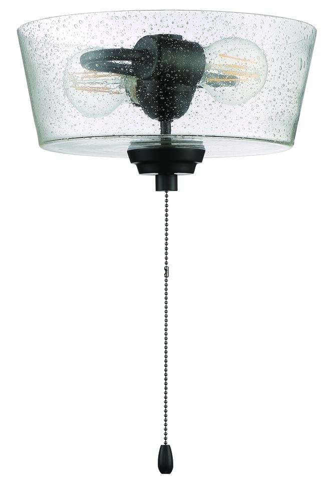 2 Light Bowl LED Light Kit in Flat Black
