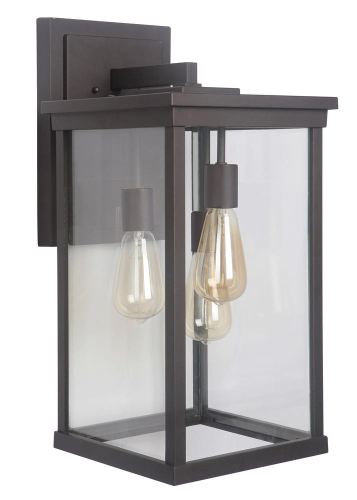 Riviera III 3 Light Extra Large Outdoor Wall Lantern in Oiled Bronze Outdoor