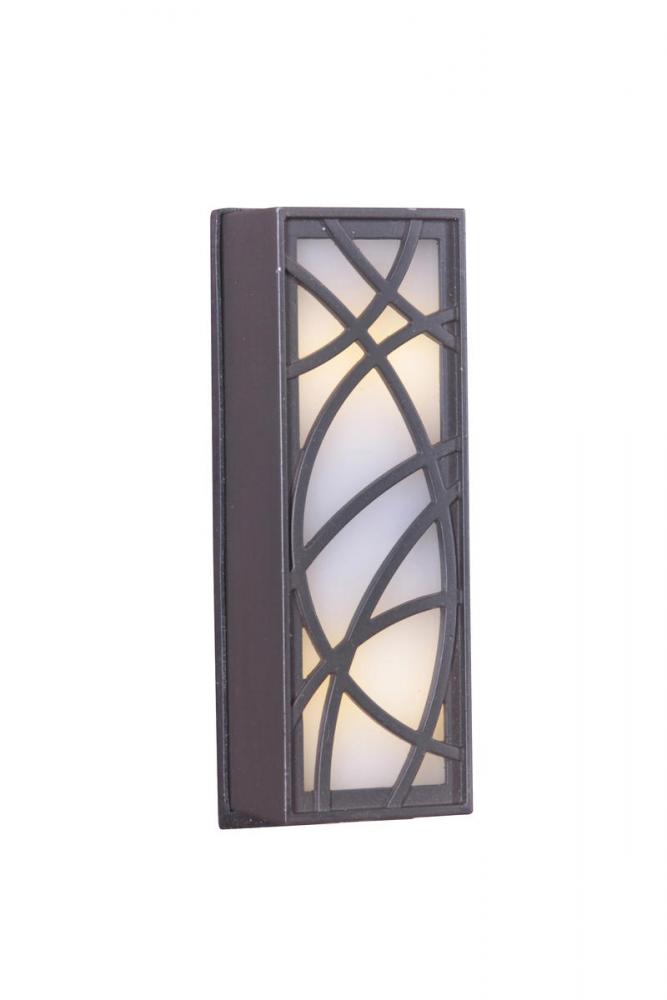 Whimsical Lines Lighted Touch Button in Antique Bronze