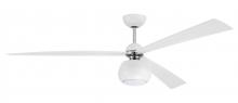  OTT60WPLN3 - 60" Otto in White/Polished Nickel w/ White Blades