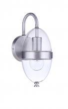Craftmade ZA3504-SA - Sivo 1 Light Small Outdoor Wall Lantern in Satin Aluminum