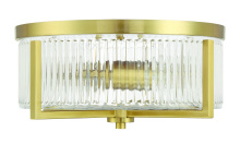 Craftmade 60183-SB - Whittley 3 Light Flushmount in Satin Brass