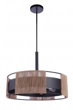  59096-FB - Kensey 6 Light Pendant in Flat Black