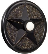 Craftmade PB3036-AZ - Surface Mount Star LED Lighted Push Button in Antique Bronze
