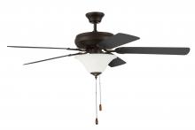  DCF52ESP5C1W - 52" Decorator's Choice 2 Light in Espresso w/ Walnut/Espresso Blades