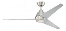 Craftmade ACA56BNK3 - Acadian 56" 3-Blade Ceiling Fan in Brushed Polished Nickel w/ Brushed Nickel Blades