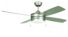 Craftmade LAV52BN4LK-LED - Laval 52" 4-Blade Ceiling Fan in Brushed Nickel w/ Brushed Nickel/Maple Blades