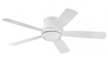 Craftmade TMPH52W5 - Tempo Hugger 52" 5-Blade Ceiling Fan in White w/ White Blades; Light Kit Included (optional)
