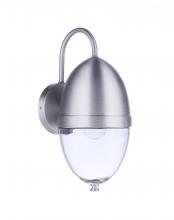 Craftmade ZA3524-SA - Sivo 1 Light Medium Outdoor Wall Lantern in Satin Aluminum