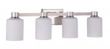  12928PLN4 - Bretton 4 Light Vanity in Polished Nickel