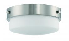  X3214-BNK - Oak Street 2 Light 13.75" Flushmount in Brushed Polished Nickel