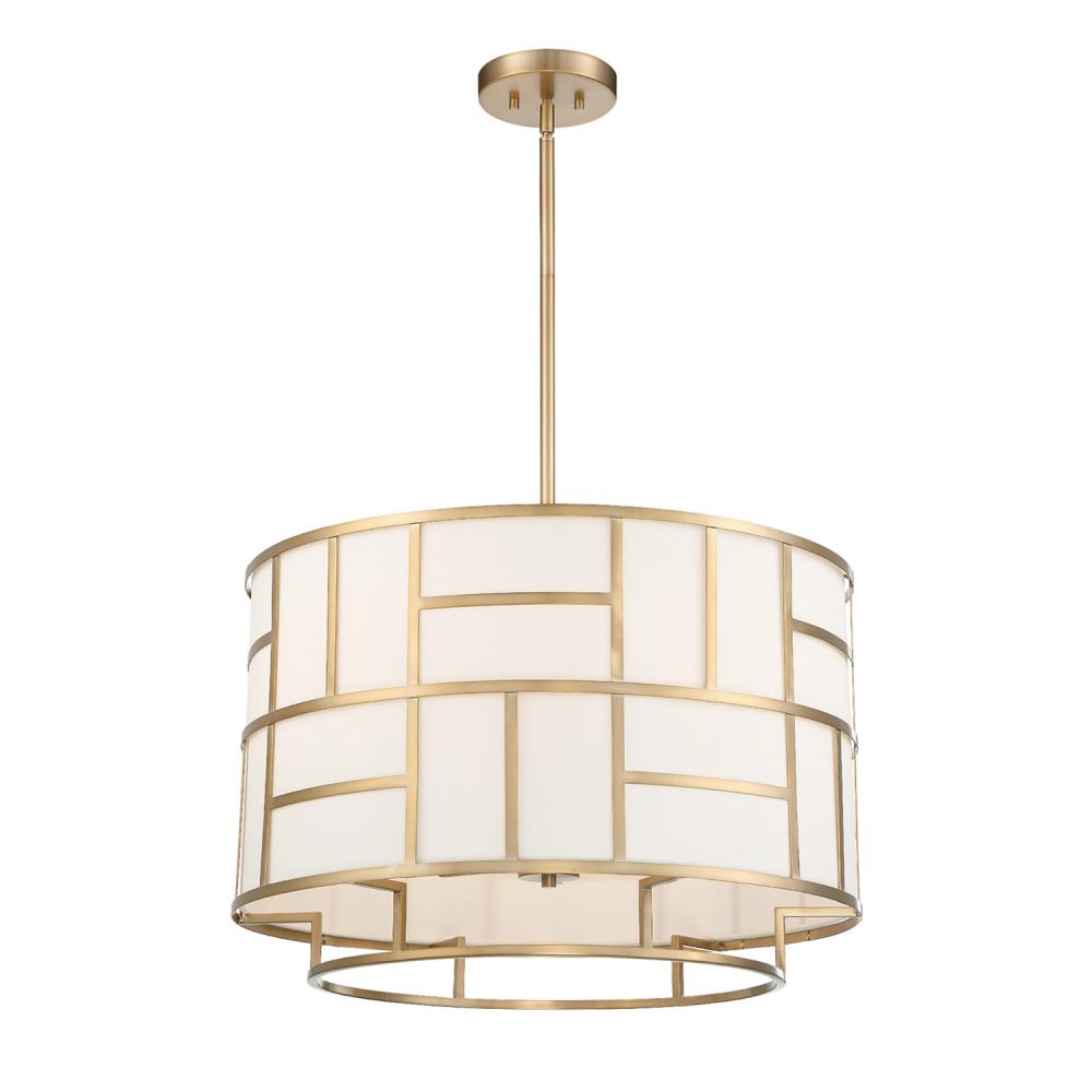 Libby Langdon for Crystorama Danielson 6 Light Vibrant Gold Chandelier