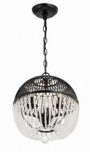  DUV-623-MK - Duval 3 Light Matte Black Pendant