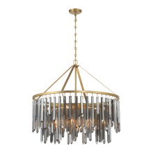 Crystorama GEM-7005-MG-SS - Gemma 32'' Modern Gold Chandelier