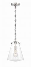  VSS-7003-PN - Voss 1 Light Polished Nickel Mini Pendant