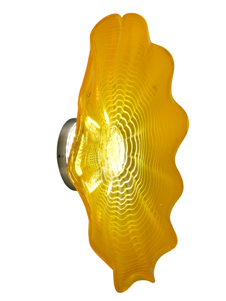 Tawney Gold 20"D LED Hand Blown Art Glass Wall Light Fixture