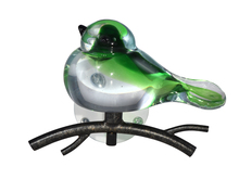 Dale Tiffany AW16003 - Green Bird Handcrafted Art Glass Wall Art Décor