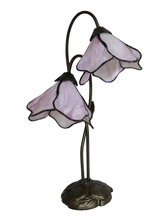 Dale Tiffany TT12146 - Poelking 2-Light Pink Lily Tiffany Table Lamp