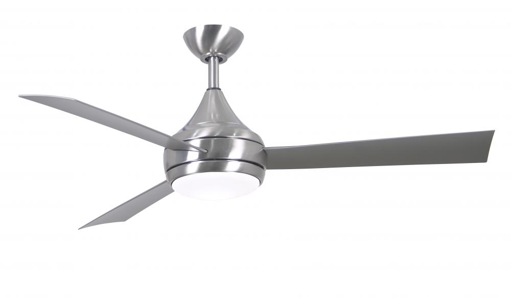 Donaire Wet Location 3-Blade Paddle-style fan constructed of 316 Marine Grade Stainless Steel with