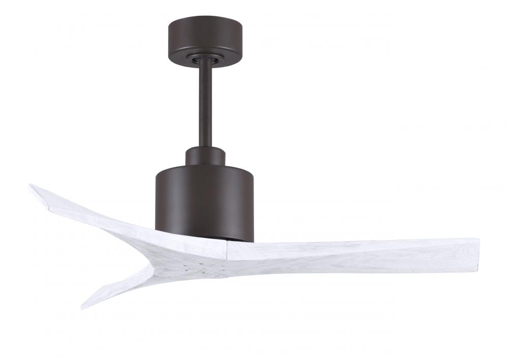 Mollywood 6-speed contemporary ceiling fan in Textured Bronze finish with 42” solid matte white