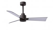 Matthews Fan Company AK-TB-BN-42 - Alessandra 3-blade transitional ceiling fan in textured bronze finish with brushed nickel blades. Op