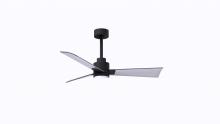  AKLK-BK-BN-42 - Alessandra 3-blade transitional ceiling fan in matte black finish with brushed nickel blades. Opti