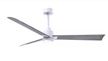  AKLK-MWH-BW-56 - Alessandra 3-blade transitional ceiling fan in matte white finish with Barn Wood blades. Optimized