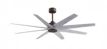  AN-TB-BW-64 - Ariella 8-blade ceiling fan in Textured Bronze and Barn Wood Tone blades