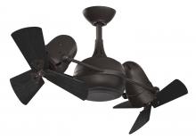 Matthews Fan Company DG-TB-WDBK - Dagny-Textured Bronze-Matte Black Wood Blades