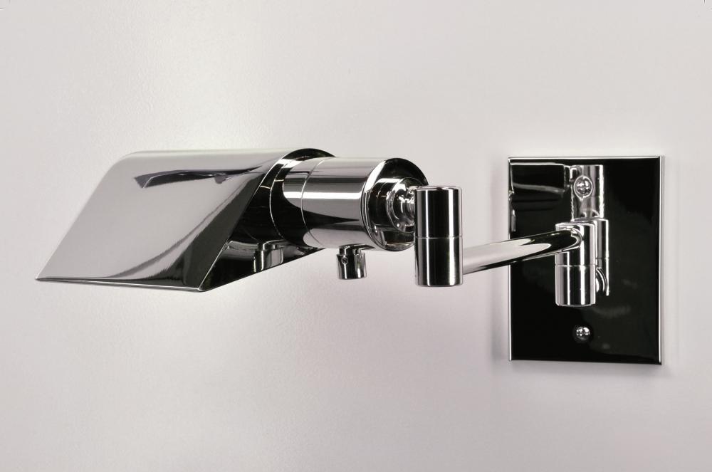 Face Pared - Swing Arm Sconce - Polished Chrome