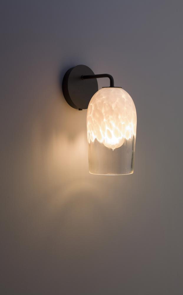 Rose - Sconce - Modern- BZ-White Clear Glass
