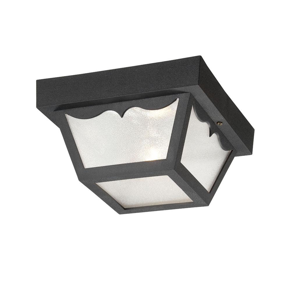 Builder's Choice 1-Light Matte Black Ceiling Light