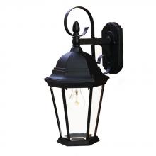  5412BK - New Orleans Collection Wall-Mount 1-Light Outdoor Matte Black Light Fixture