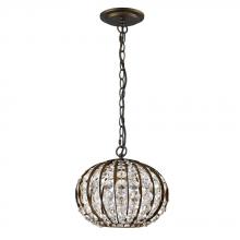 Acclaim Lighting IN11098ORB - Olivia Indoor 1-Light Pendant W/Crystal In Oil Rubbed Bronze