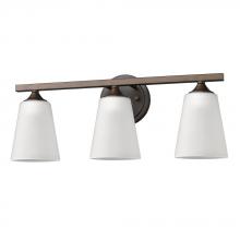 Acclaim Lighting IN41267ORB - Zoey Indoor 3-Light Bath W/Glass Shades In Oil Rubbed Bronze