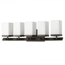 Acclaim Lighting IN41327ORB - Burgundy Indoor 5-Light Bath W/Glass Shades In Oil Rubbed Bronze