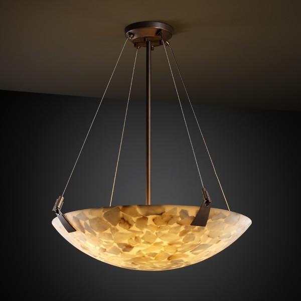 24" LED Pendant Bowl w/ Tapered Clips