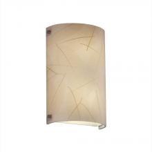 Justice Design Group 3FRM-5541-LEAF-CROM - Finials Cylinder Wall Sconce (ADA)
