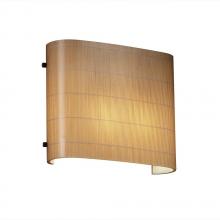 Justice Design Group 3FRM-8855-TAKE-DBRZ - ADA Wide Oval Wall Sconce