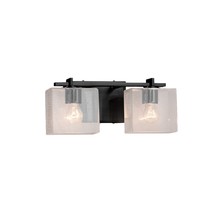 Justice Design Group FSN-8442-55-SEED-MBLK - Era 2-Light Bath Bar