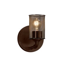 Justice Design Group MSH-8461-10-DBRZ - Bronx 1-Light Wall Sconce